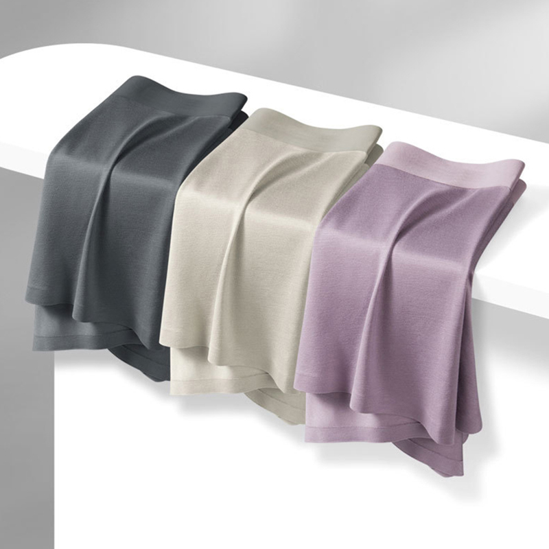Bamboo Fiber Trunk - 4 قطع/مجموعة، سراويل داخلية رجالية مصنوعة