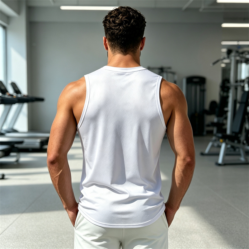 قميص رياضي رجالي جديد بدون أكم - مراجعة Undershirt Crew Neck وسعره