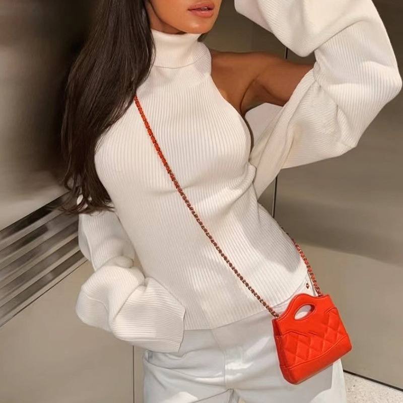سترة فضفاضة بأكمام طويلة وكتف  - مراجعة Tank Top Ribbed وسعره
