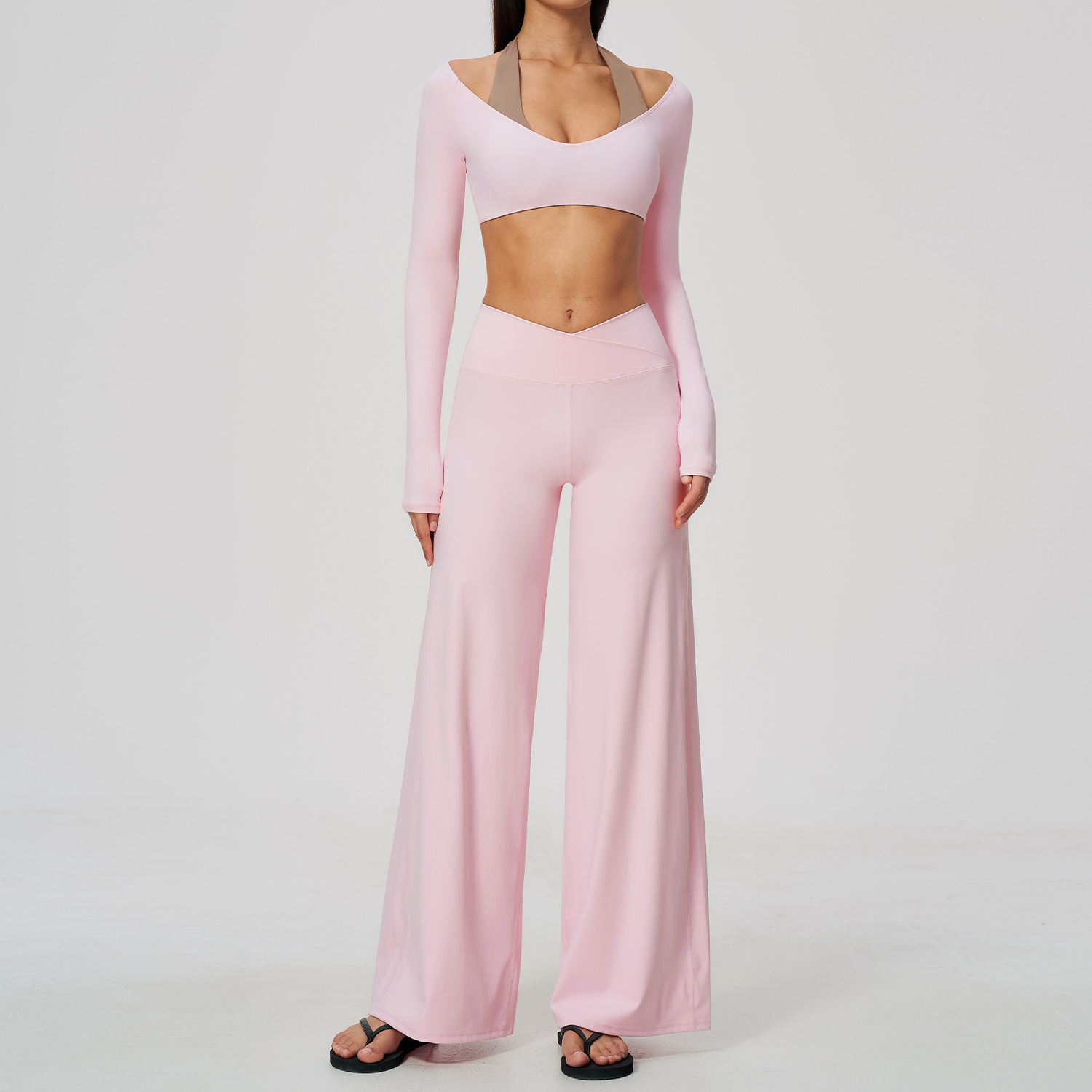 طقم رياضي نسائي مكون من قطعتين - مراجعة Compression Long Pant وسعره